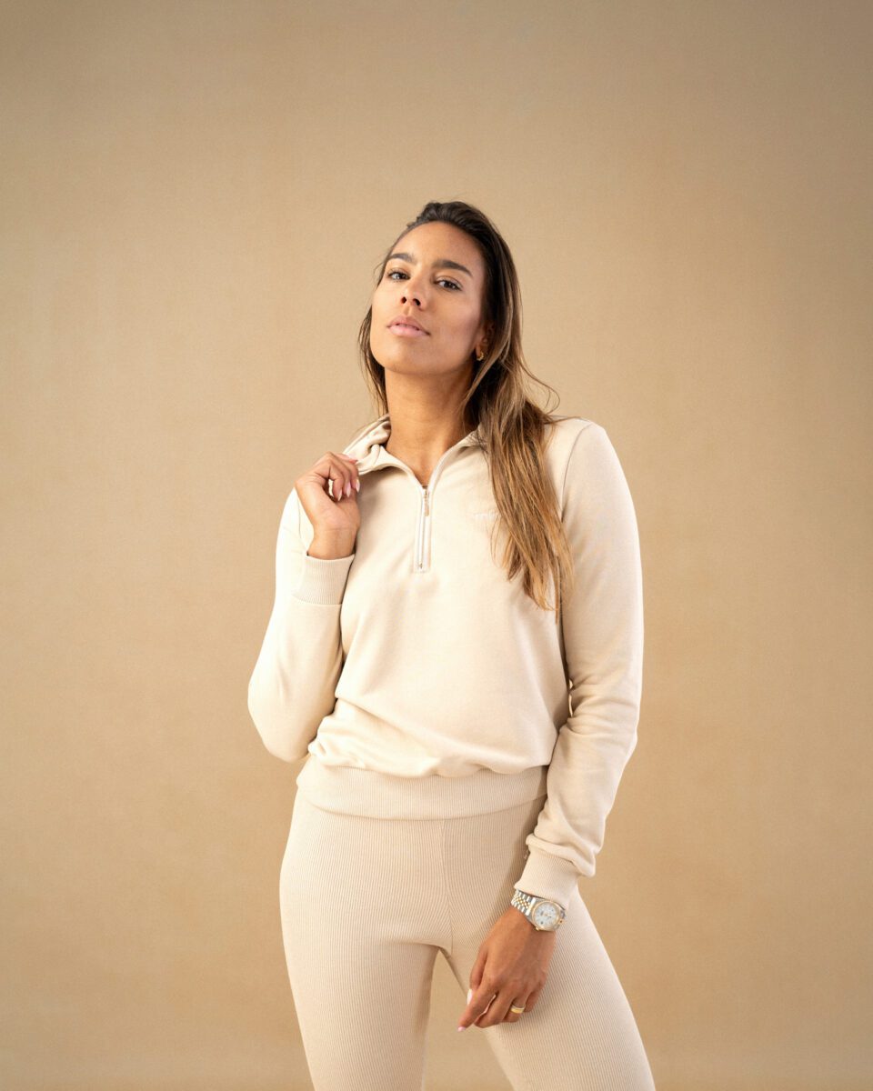 Bluza polo sand women